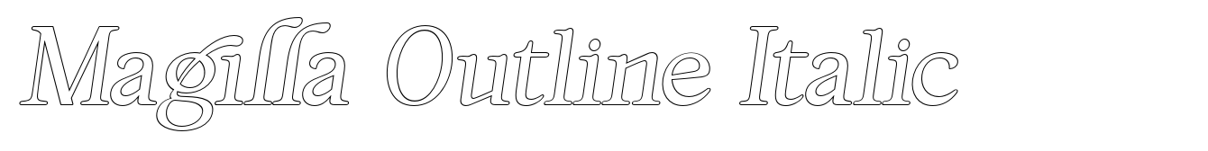 Magilla Outline Italic